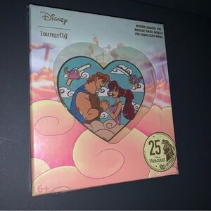 SEALED Hercules Megara Meg Heart 25th Anniversary Loungefly Jumbo Pin LE 1000